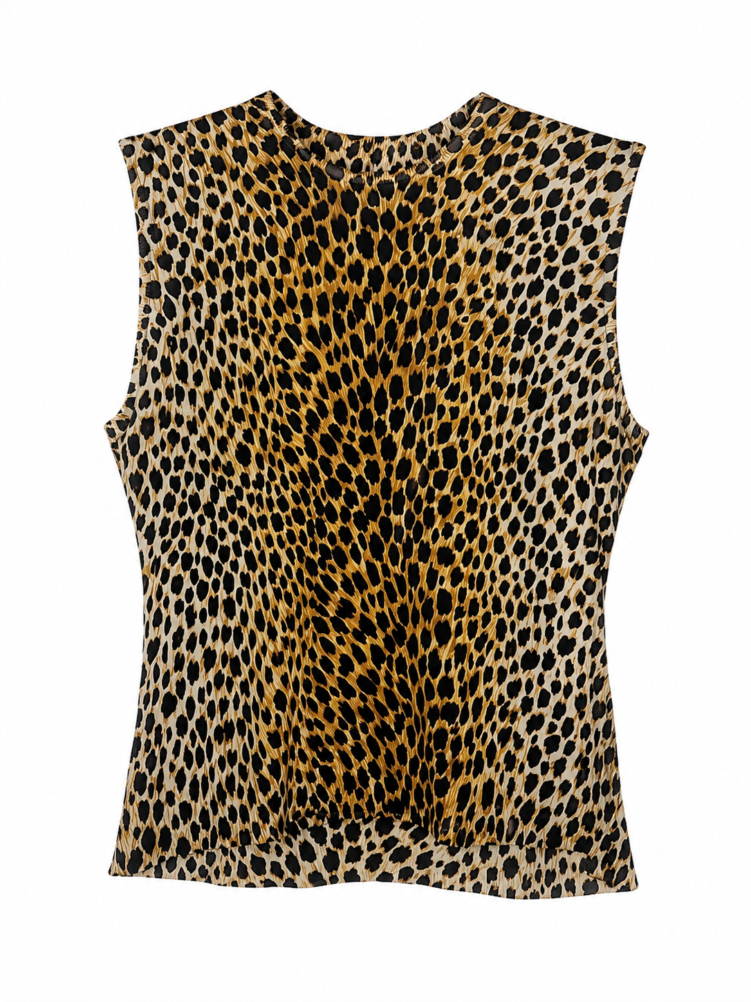 Dolce & Gabbana Vintage Late 1990s Cheetah Print Sleeveless Top
