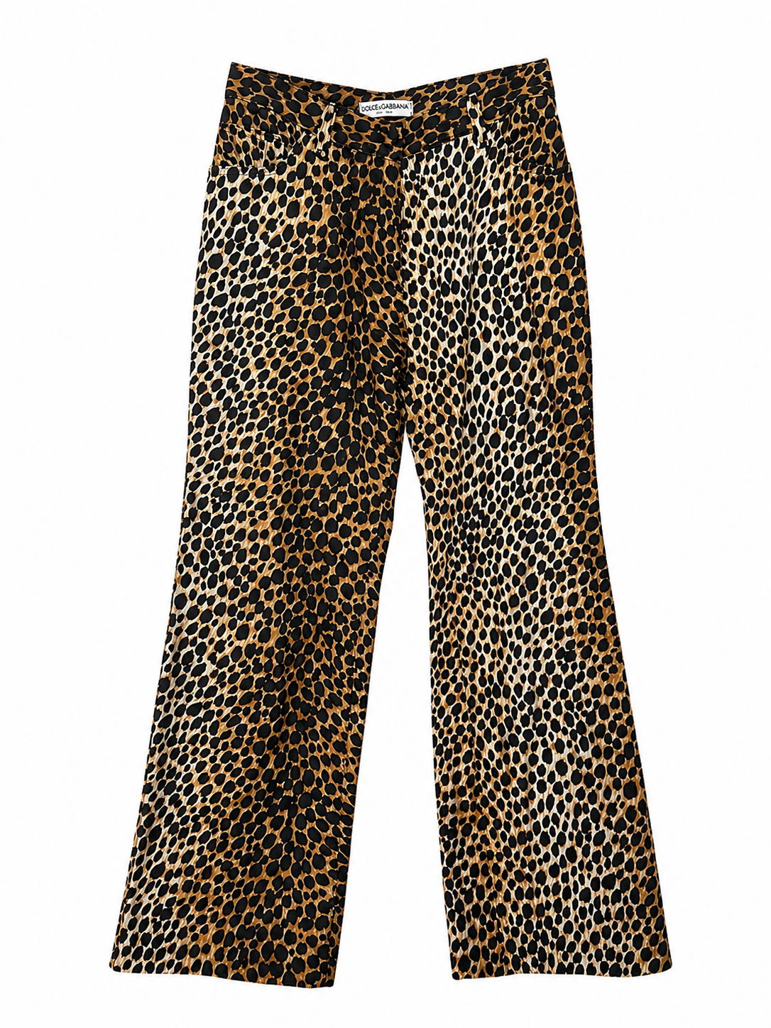 Dolce & Gabbana Vintage Late 1990s Cheetah Print Pants