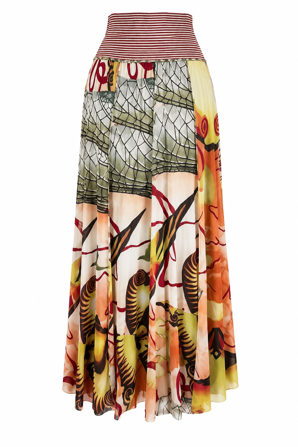Jean Paul Gaultier S/S 2005 Salvador Dalí Print Mesh Skirt