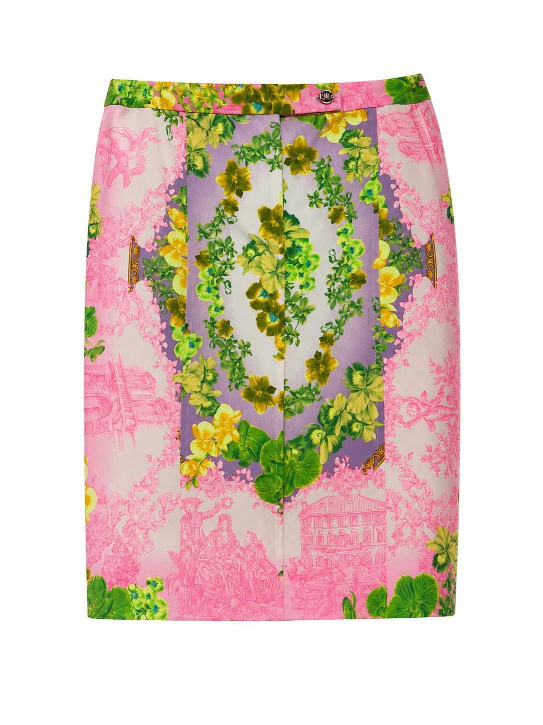 Versace S/S 2004 Runway Floral Print Skirt - Look 9